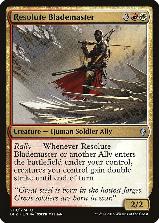 Resolute Blademaster in the group Magic the Gathering / Sets / Battle for Zendikar Tokens at Proxyprinters.com (69721)