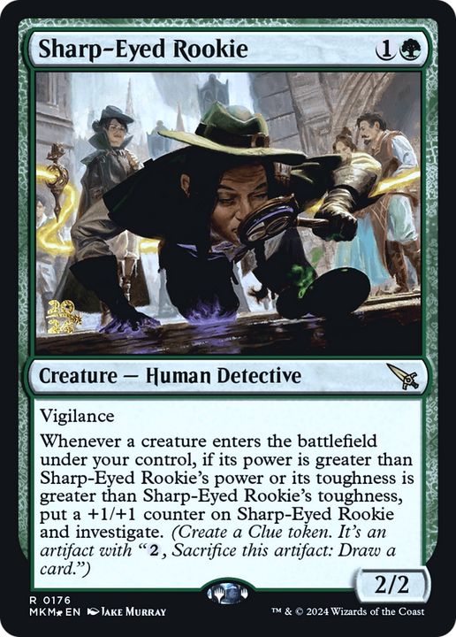 Sharp-Eyed Rookie in the group Magic the Gathering / Sets / Murders at Karlov Manor Promos at Proxyprinters.com (69746)