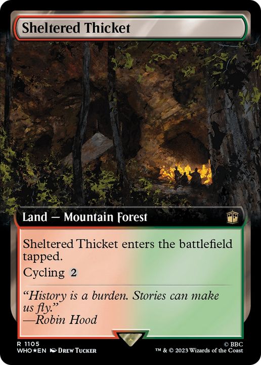 Sheltered Thicket in the group Magic the Gathering / Types / Land / Forest at Proxyprinters.com (69758)