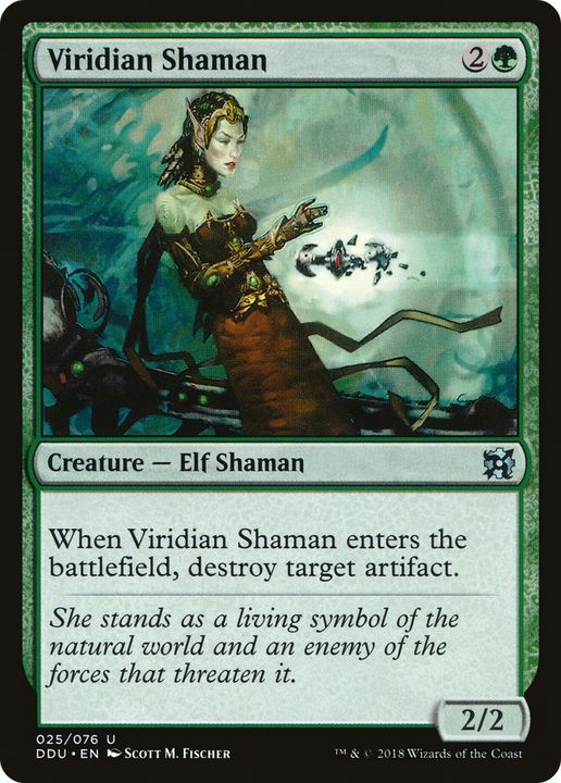 Viridian Shaman in the group Magic the Gathering / Types / Creatures / Elf at Proxyprinters.com (69778)