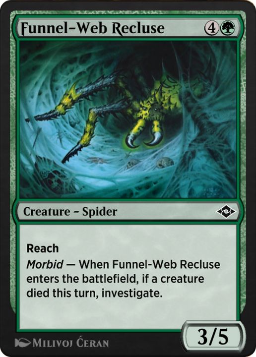 Funnel-Web Recluse in the group Magic the Gathering / Types / Colors / Green at Proxyprinters.com (69784)