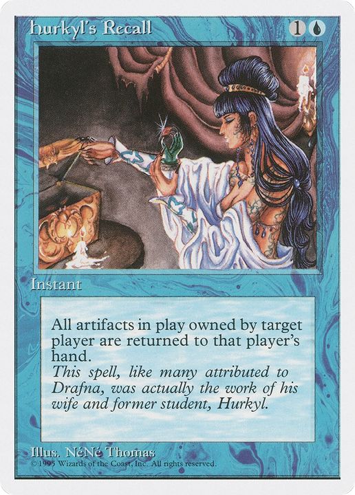 Hurkyl's Recall in the group Magic the Gathering / Types / Colors / Blue at Proxyprinters.com (69797)