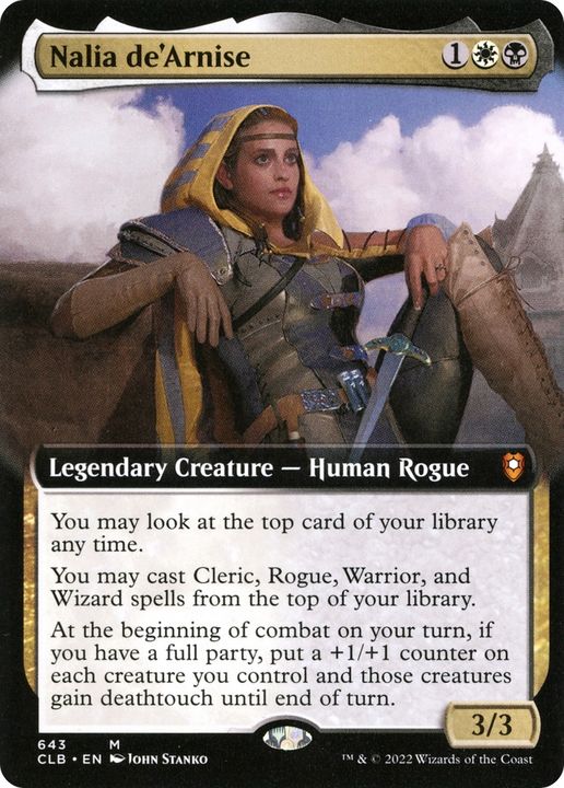 Nalia de'Arnise in the group Magic the Gathering / Types / Colors / Multicolors / B, W at Proxyprinters.com (69800)