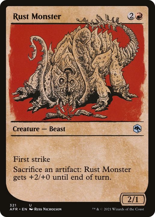 Rust Monster in the group Magic the Gathering / Types / Colors / Red at Proxyprinters.com (69838)