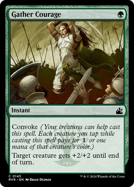 Gather Courage in the group Magic the Gathering / Types / Colors / Green at Proxyprinters.com (69842)