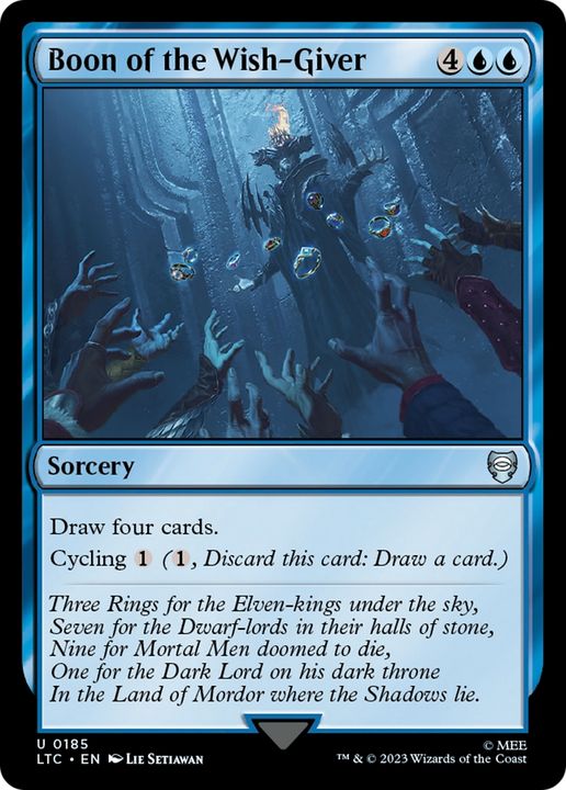 Boon of the Wish-Giver in the group Magic the Gathering / Types / Colors / Blue at Proxyprinters.com (69909)