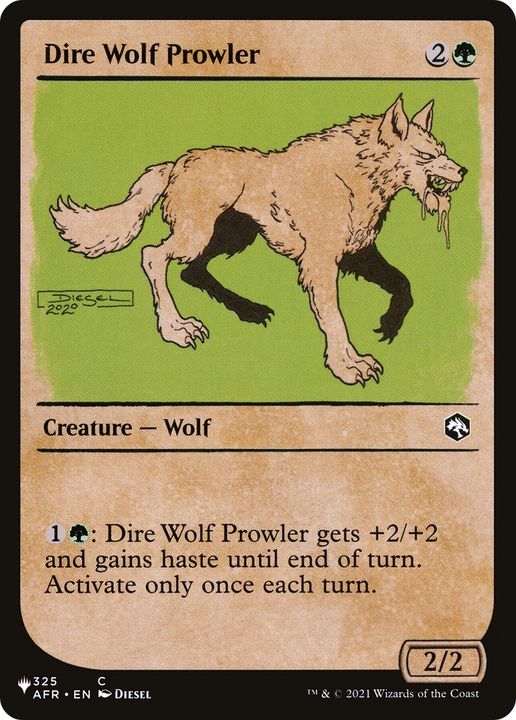 Dire Wolf Prowler in the group Magic the Gathering / Types / Colors / Green at Proxyprinters.com (69921)