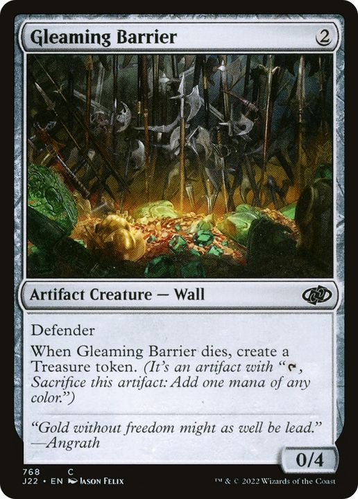 Gleaming Barrier in the group Magic the Gathering / Sets / Jumpstart 2022 at Proxyprinters.com (69958)