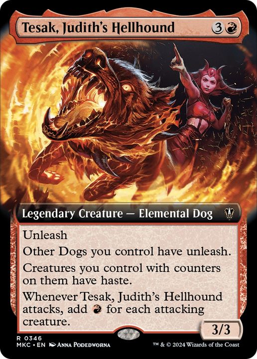 Tesak, Judith's Hellhound in the group Magic the Gathering / Types / Colors / Red at Proxyprinters.com (69968)