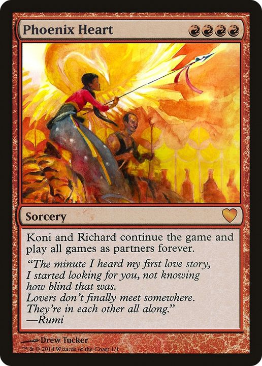 Phoenix Heart in the group Magic the Gathering / Types / Colors / Red at Proxyprinters.com (69970)