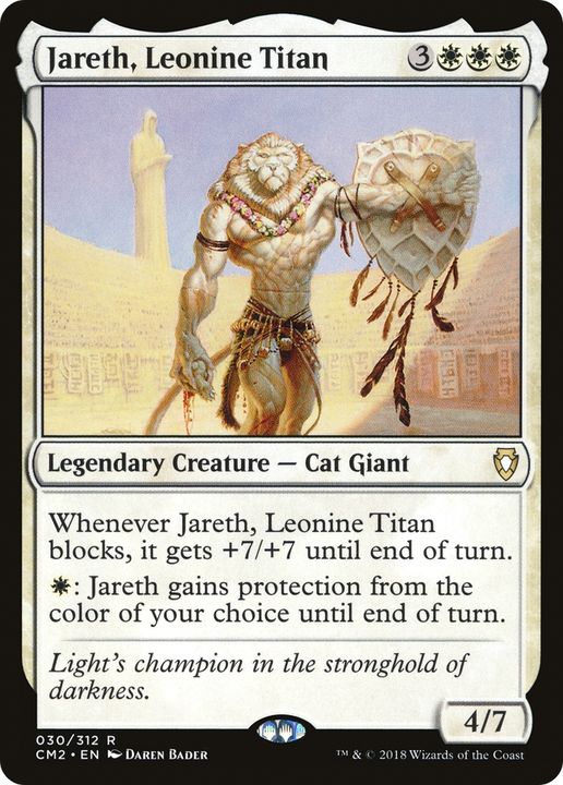 Jareth, Leonine Titan in the group Magic the Gathering / Types / Colors / White at Proxyprinters.com (69974)