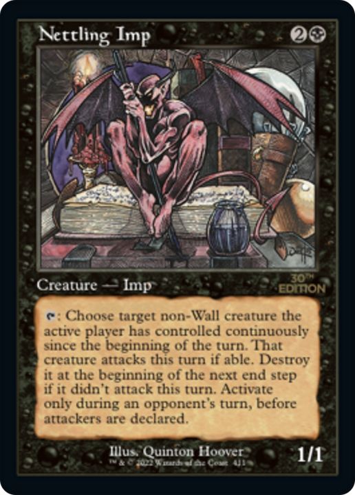 Nettling Imp in the group Magic the Gathering / Types / Colors / Black at Proxyprinters.com (69998)