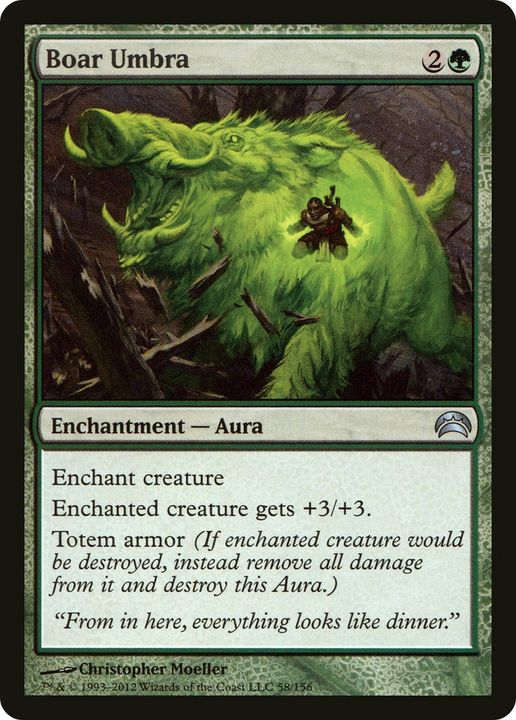 Boar Umbra in the group Magic the Gathering / Types / Colors / Green at Proxyprinters.com (70014)