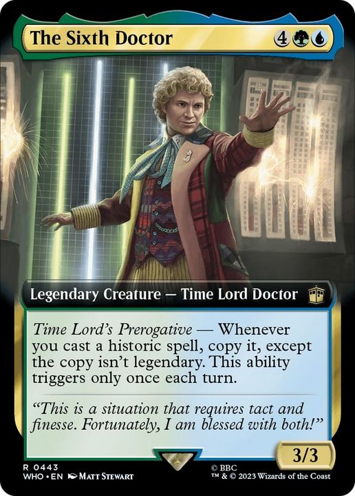 The Sixth Doctor in the group Magic the Gathering / Types / Colors / Multicolors / G, U at Proxyprinters.com (7005)