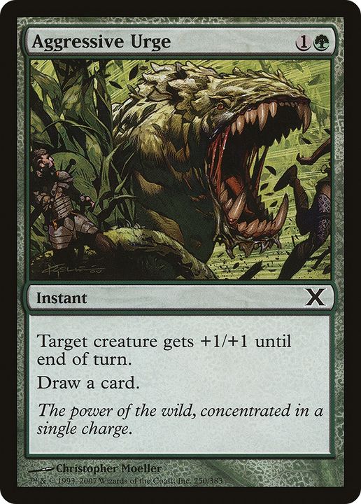 Aggressive Urge in the group Magic the Gathering / Types / Colors / Green at Proxyprinters.com (70061)