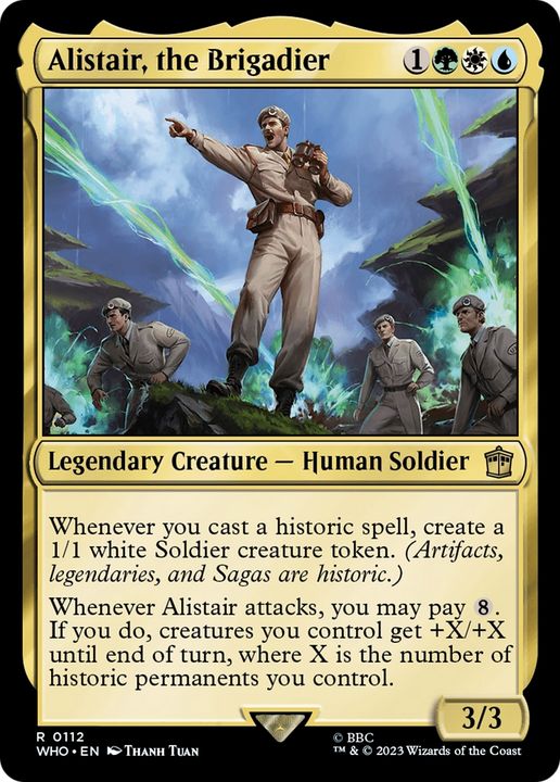 Alistair, the Brigadier in the group Magic the Gathering / Types / Creatures / Human at Proxyprinters.com (70065)