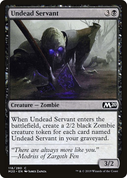 Undead Servant in the group Magic the Gathering / Types / Creatures / Zombie at Proxyprinters.com (70125)