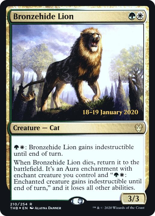 Bronzehide Lion in the group Magic the Gathering / Types / Colors / Multicolors / G, W at Proxyprinters.com (70126)