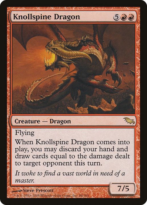 Knollspine Dragon in the group Magic the Gathering / Types / Colors / Red at Proxyprinters.com (70148)