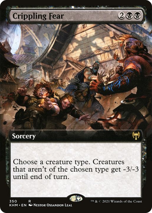 Crippling Fear in the group Magic the Gathering / Types / Colors / Black at Proxyprinters.com (70189)