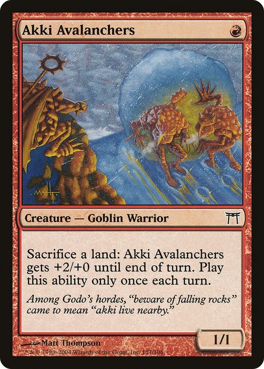 Akki Avalanchers in the group Magic the Gathering / Types / Creatures / Warrior at Proxyprinters.com (70202)