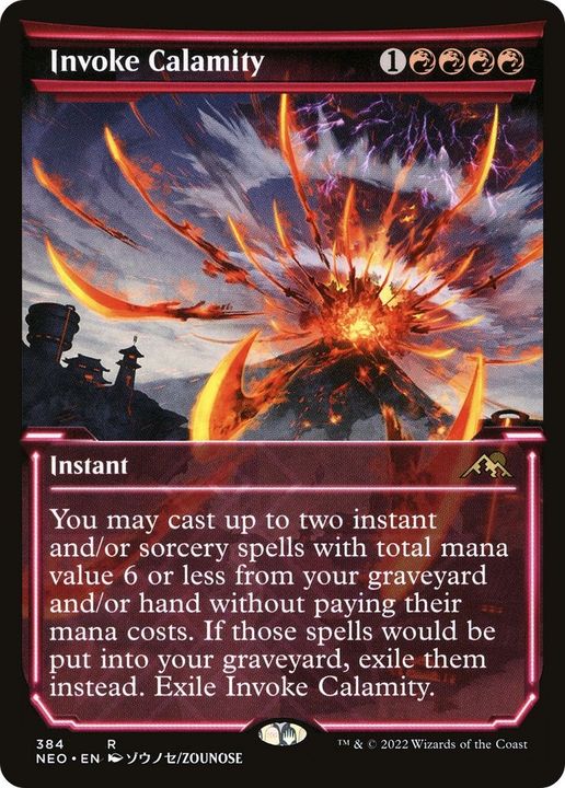 Invoke Calamity in the group Magic the Gathering / Sets / Kamigawa: Neon Dynasty at Proxyprinters.com (7022)