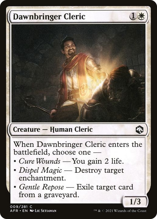 Dawnbringer Cleric in the group Magic the Gathering / Types / Creatures / Human at Proxyprinters.com (70244)