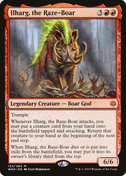 Ilharg, the Raze-Boar in the group Magic the Gathering / Types / Colors / Red at Proxyprinters.com (70254)