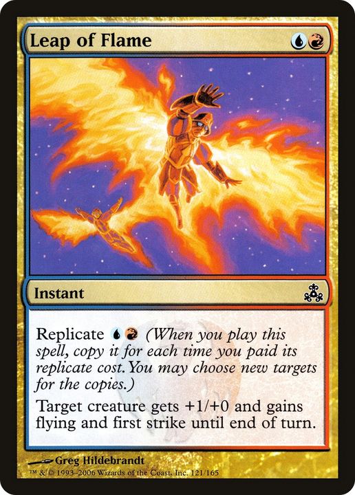 Leap of Flame in the group Magic the Gathering / Types / Colors / Multicolors / R, U at Proxyprinters.com (70256)