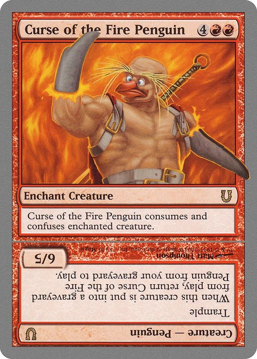 Curse of the Fire Penguin // Curse of the Fire Penguin Creature in the group Magic the Gathering / Types / Colors / Red at Proxyprinters.com (70276)