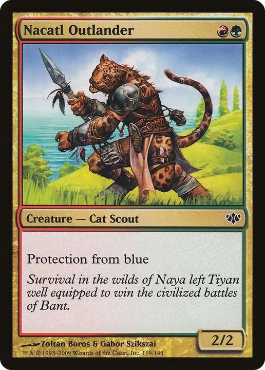 Nacatl Outlander in the group Magic the Gathering / Types / Colors / Multicolors / G, R at Proxyprinters.com (7030)