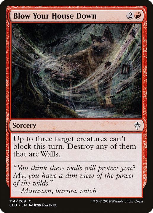 Blow Your House Down in the group Magic the Gathering / Types / Colors / Red at Proxyprinters.com (70333)