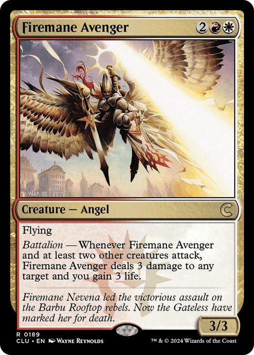 Firemane Avenger in the group Magic the Gathering / Types / Colors / Multicolors / R, W at Proxyprinters.com (70334)