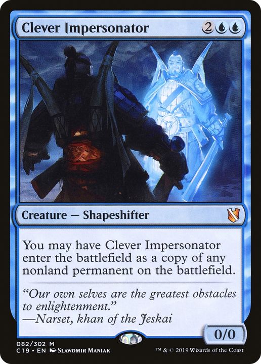 Clever Impersonator in the group Magic the Gathering / Types / Colors / Blue at Proxyprinters.com (70339)