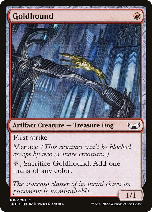 Goldhound in the group Magic the Gathering / Types / Colors / Red at Proxyprinters.com (70353)