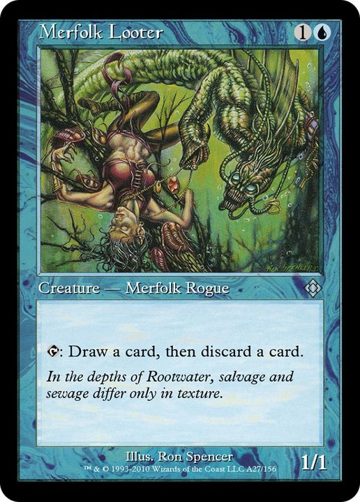 Merfolk Looter in the group Magic the Gathering / Types / Colors / Blue at Proxyprinters.com (70391)