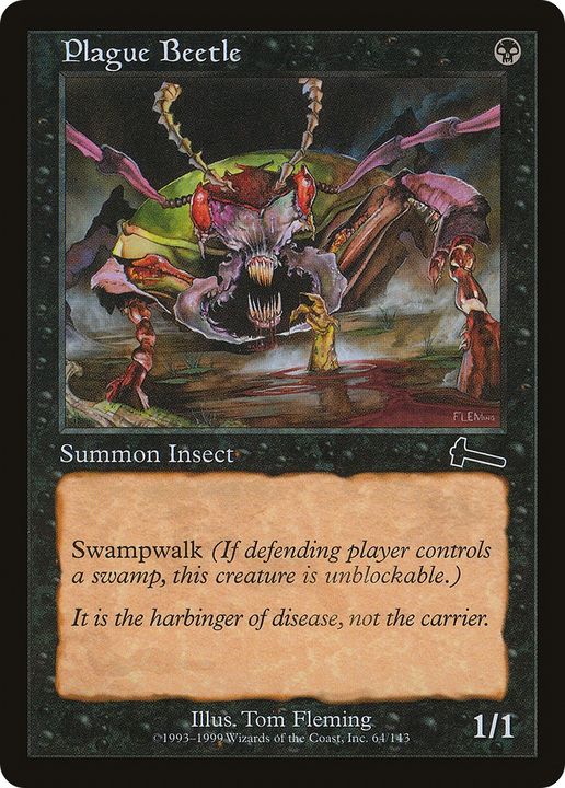 Plague Beetle in the group Magic the Gathering / Types / Colors / Black at Proxyprinters.com (70407)