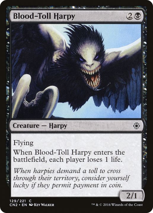 Blood-Toll Harpy in the group Magic the Gathering / Sets / Conspiracy: Take the Crown at Proxyprinters.com (70412)