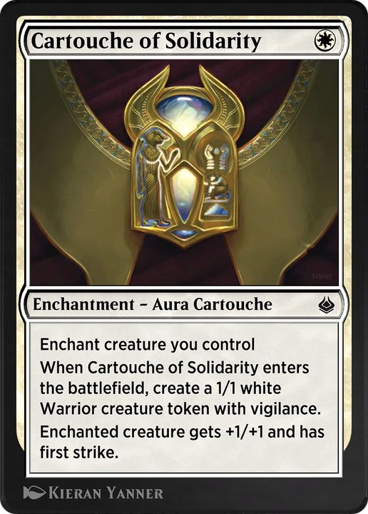 Cartouche of Solidarity in the group Magic the Gathering / Sets / Amonkhet Remastered at Proxyprinters.com (70415)