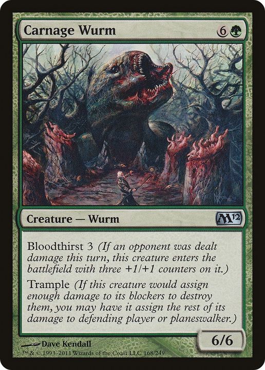 Carnage Wurm in the group Magic the Gathering / Types / Colors / Green at Proxyprinters.com (70419)