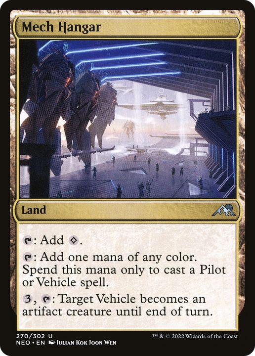 Mech Hangar in the group Magic the Gathering / Sets / Kamigawa: Neon Dynasty at Proxyprinters.com (70438)