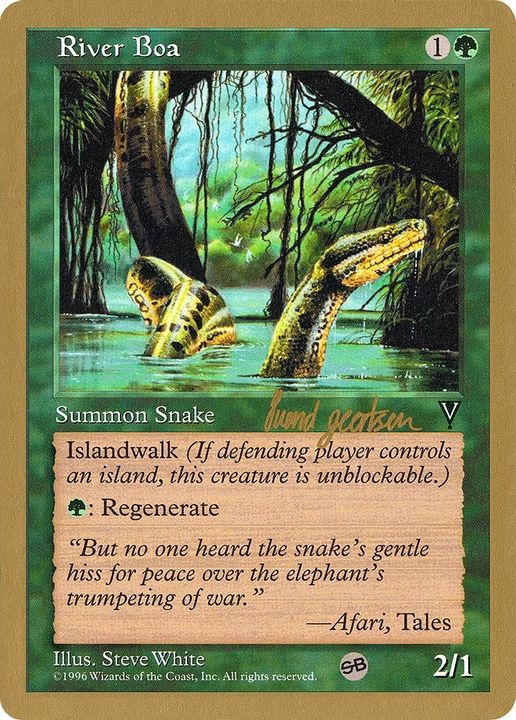 River Boa in the group Magic the Gathering / Types / Colors / Green at Proxyprinters.com (7046)