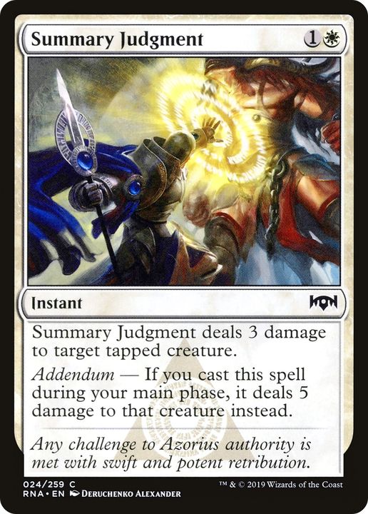 Summary Judgment in the group Magic the Gathering / Sets / Ravnica Remastered at Proxyprinters.com (70471)