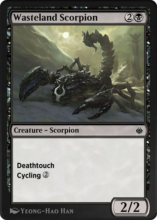 Wasteland Scorpion in the group Magic the Gathering / Types / Colors / Black at Proxyprinters.com (705)