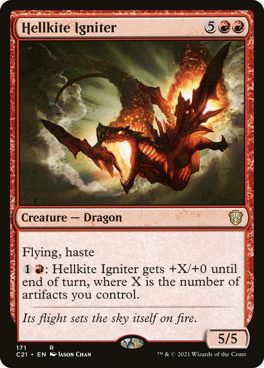 Hellkite Igniter in the group Magic the Gathering / Sets / Commander 2021 at Proxyprinters.com (70503)