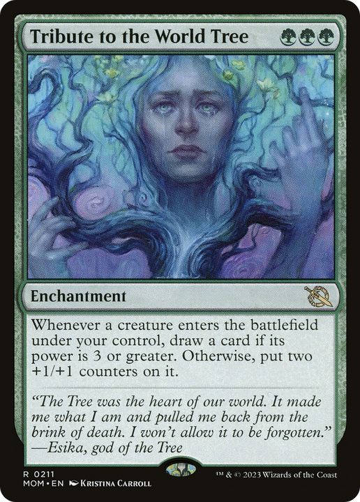 Tribute to the World Tree in the group Magic the Gathering / Types / Enchantment / Enchantment at Proxyprinters.com (70512)