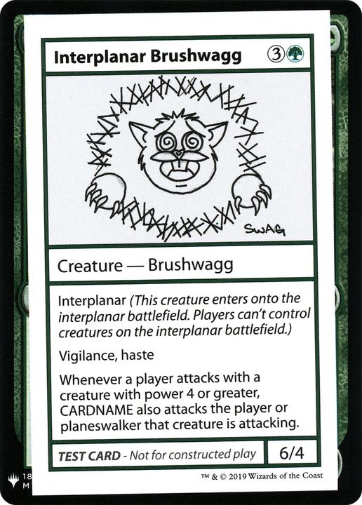 Interplanar Brushwagg in the group Magic the Gathering / Types / Colors / Green at Proxyprinters.com (70526)