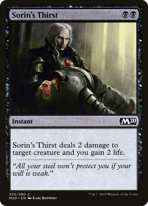 Sorin's Thirst in the group Magic the Gathering / Sets / Core Set 2020 at Proxyprinters.com (70529)