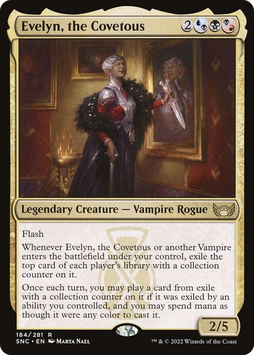 Evelyn, the Covetous in the group Magic the Gathering / Types / Colors / Multicolors / B, R, U at Proxyprinters.com (70530)