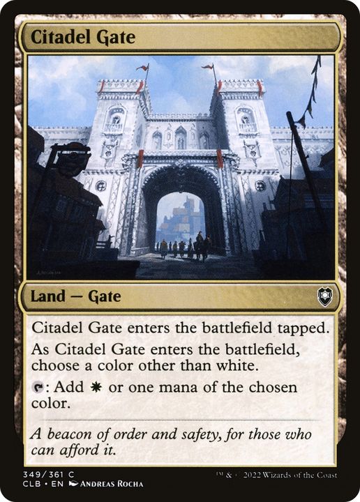 Citadel Gate in the group Magic the Gathering / Sets / Commander Legends: Battle for Baldur's Gate at Proxyprinters.com (70553)